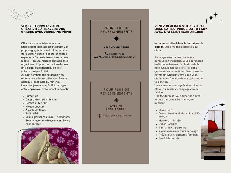 Stages artisanaux à la Manivelle Ô vents