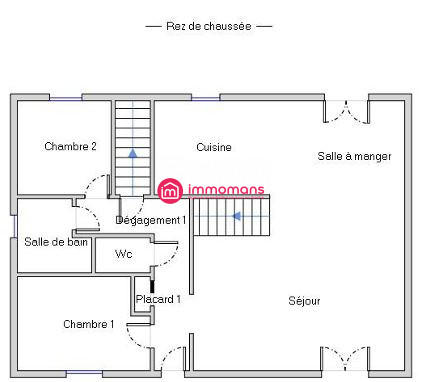 Maison - 88 m² - 5 pièces