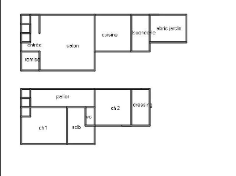 Maison - 64 m² - 3 pièces