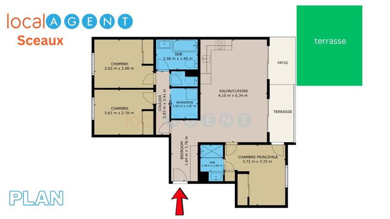 Appartement - 78 m² - 5 pièces