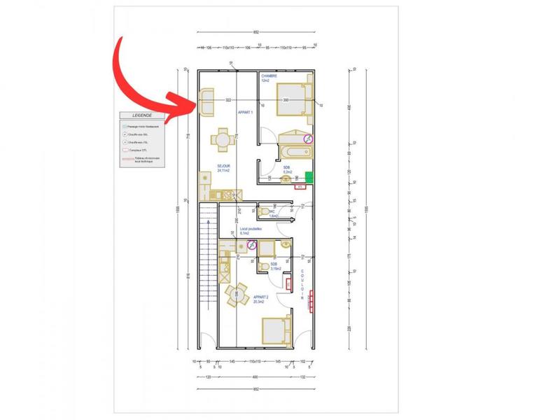 Appartement - 41 m² - 2 pièces