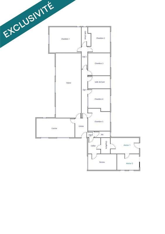 Maison - 168 m² - 7 pièces