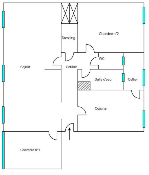 Appartement - 66 m² - 3 pièces