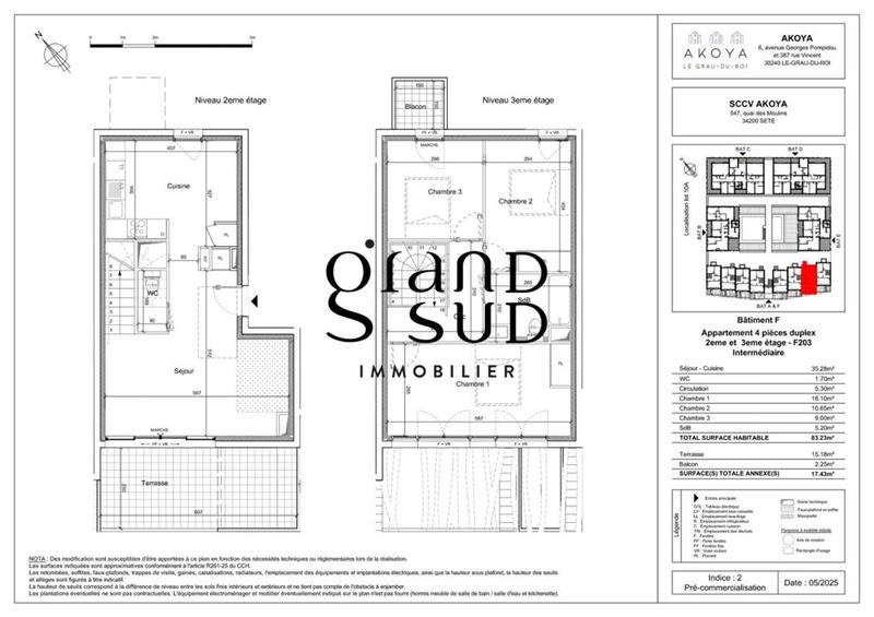 Appartement - 83 m² - 4 pièces