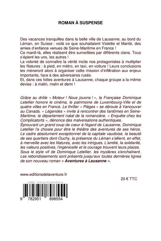 Dominique Letellier signe « Aventures à Lausanne » à la Maison de la Presse de Sotteville-lès-Rouen les 19/20 déc. 2025