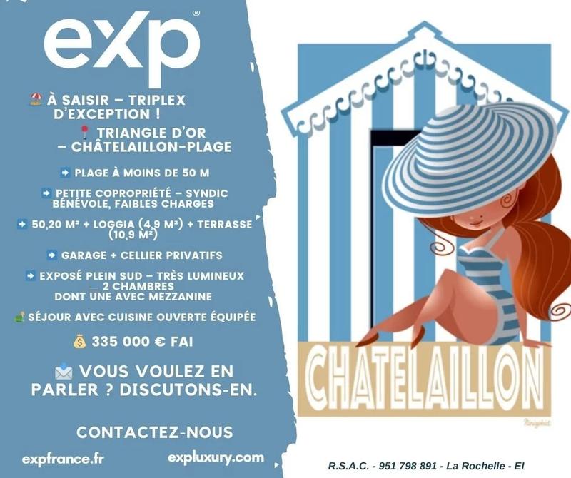 Duplex - 50 m² - 3 pièces