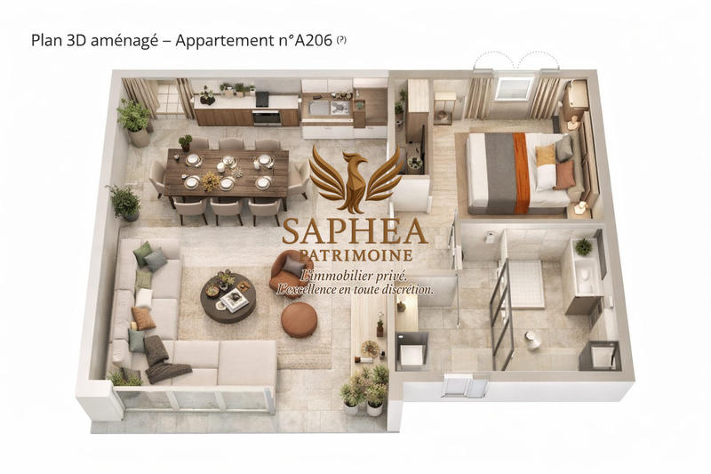 Appartement - 44 m² - 2 pièces