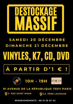 🎶 Grande Braderie Musique &amp; Vidéo – Vinyles, K7, Cd &amp; Dvd à partir de 1€