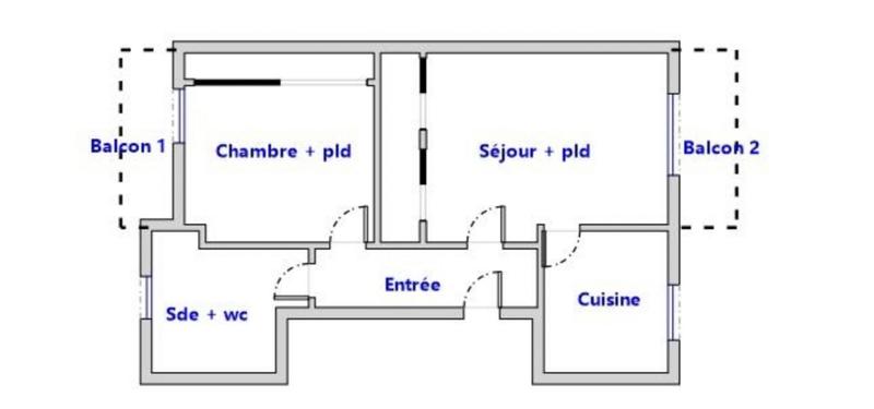Appartement - 42 m² - 2 pièces