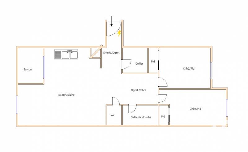 Appartement - 79 m² - 3 pièces