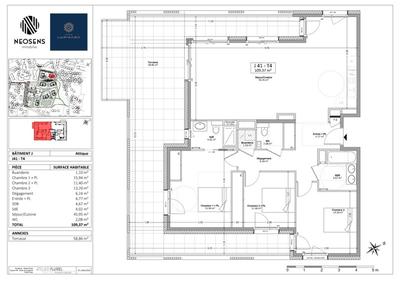 Appartement - 109 m² - 4 pièces