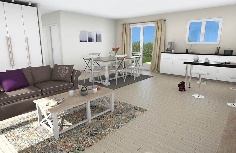 Maison - 80 m² - 4 pièces