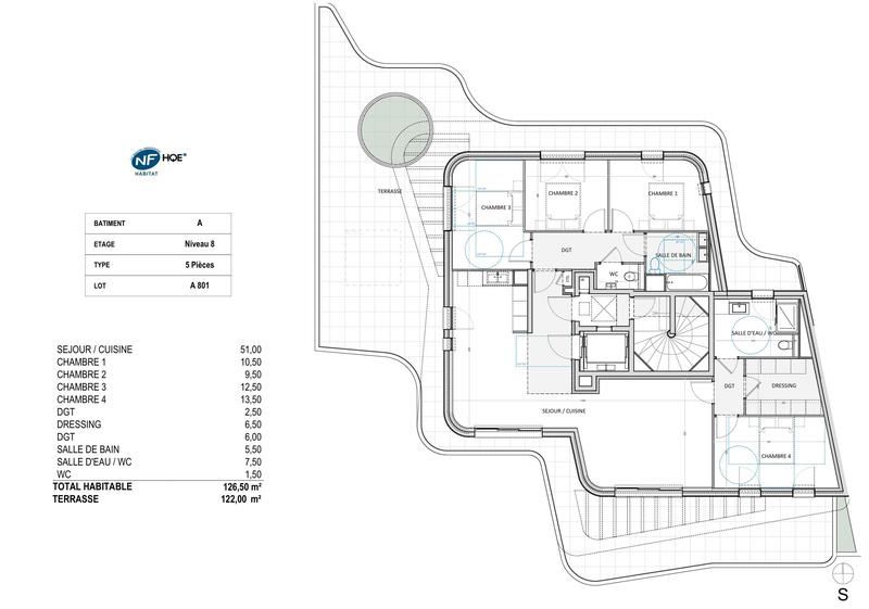 Appartement - 126 m² - 5 pièces