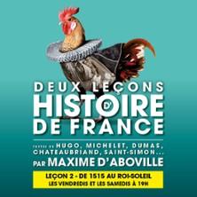 Une Leçon d'Histoire de France II : de 1515 au Roi Soleil - Théâtre de Poche-Montparnasse, Paris