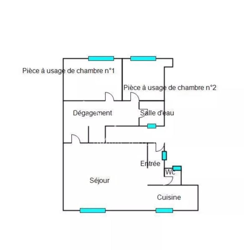 Appartement - 46 m² - 3 pièces