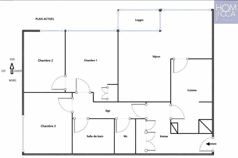 Appartement - 86 m² - 4 pièces