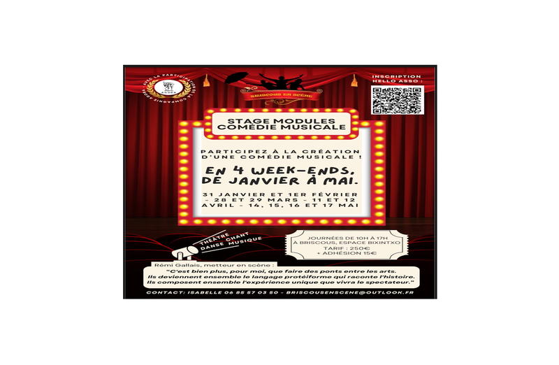 Stage de comèdie musicale