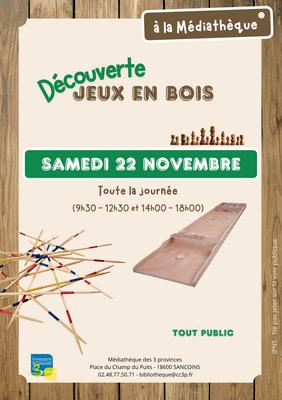 Découverte des jeux en bois