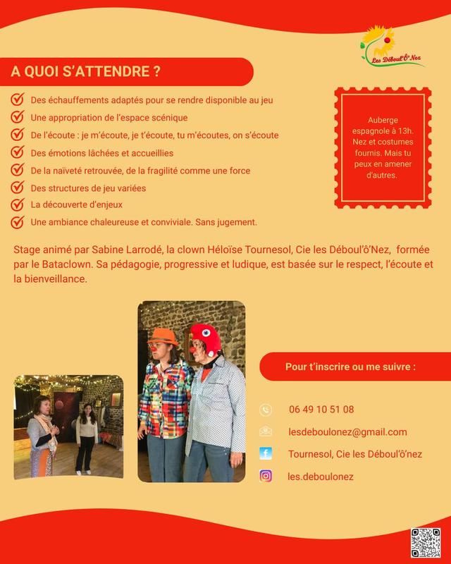 Stage : Osez le clown