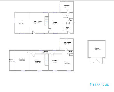 Maison ancienne - 166 m² - 6 pièces