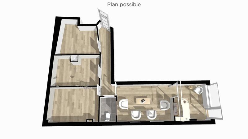 Appartement - 68 m² - 1 pièce