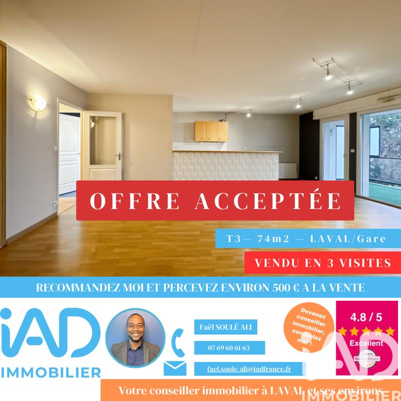 Appartement - 74 m² - 3 pièces