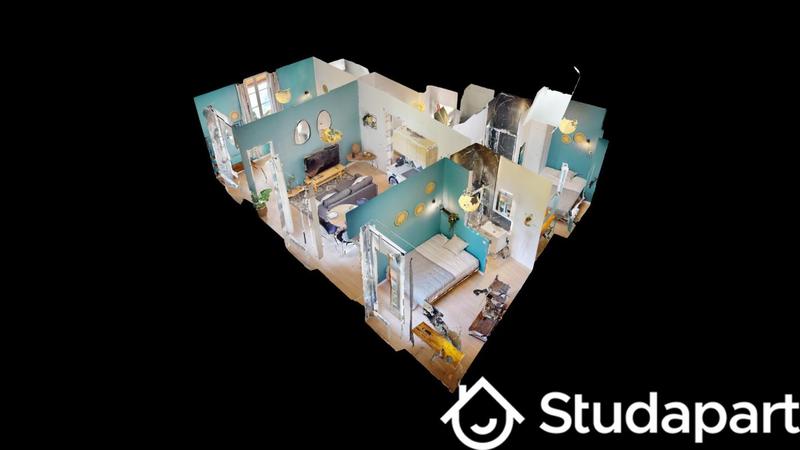 Chambre - 9 m² - 1 pièce