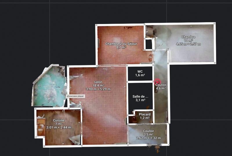 Appartement - 65 m² - 3 pièces