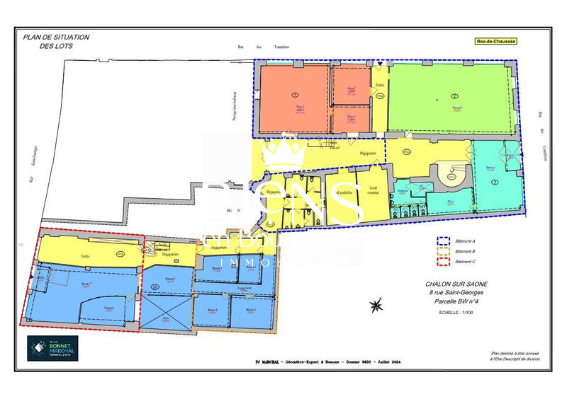 Bureau - 142 m² - 8 pièces