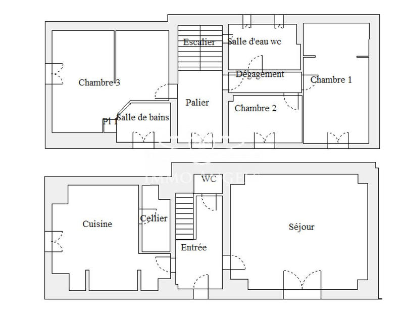 Maison ancienne - 140 m² - 4 pièces