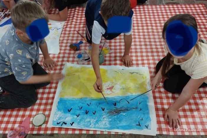 Pour enfant - Atelier d'expression libre en art plastique "Éveillez vos sens, libérez vos couleurs"