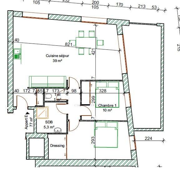 Appartement - 78 m² - 3 pièces