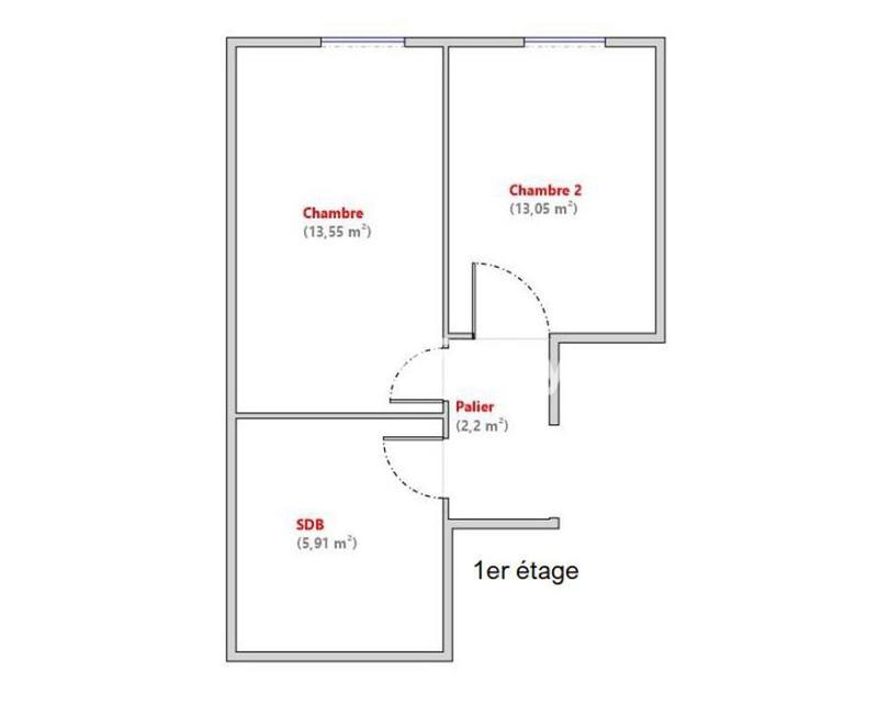 Appartement - 70 m² - 3 pièces