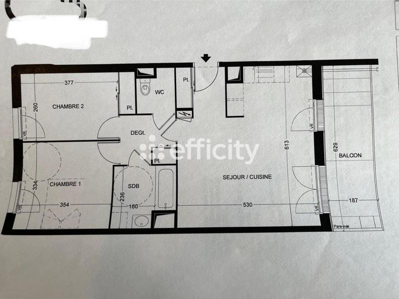 Appartement - 65 m² - 3 pièces