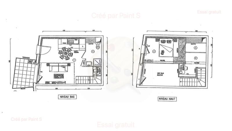 Duplex - 44 m² - 2 pièces
