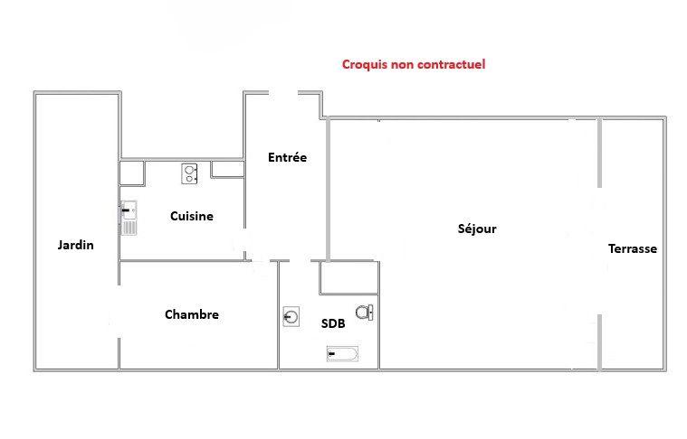 Appartement - 38 m² - 2 pièces