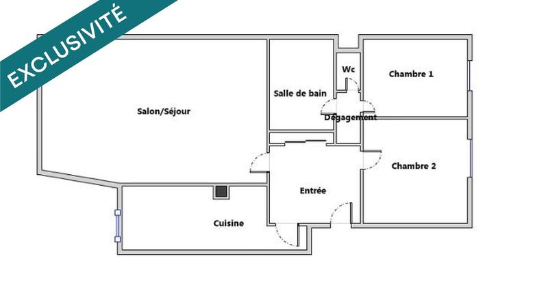 Appartement - 83 m² - 3 pièces