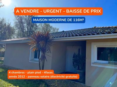 Maison - 116 m² - 5 pièces