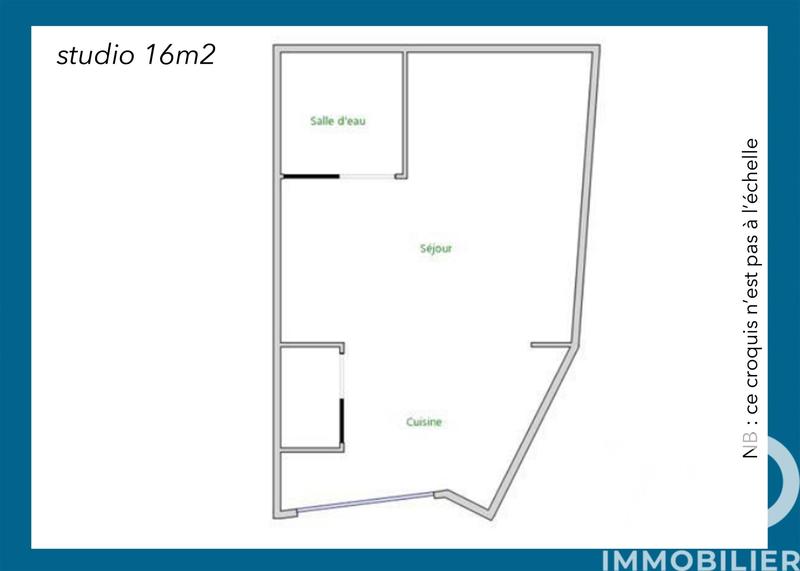 Appartement - 23 m² - 1 pièce