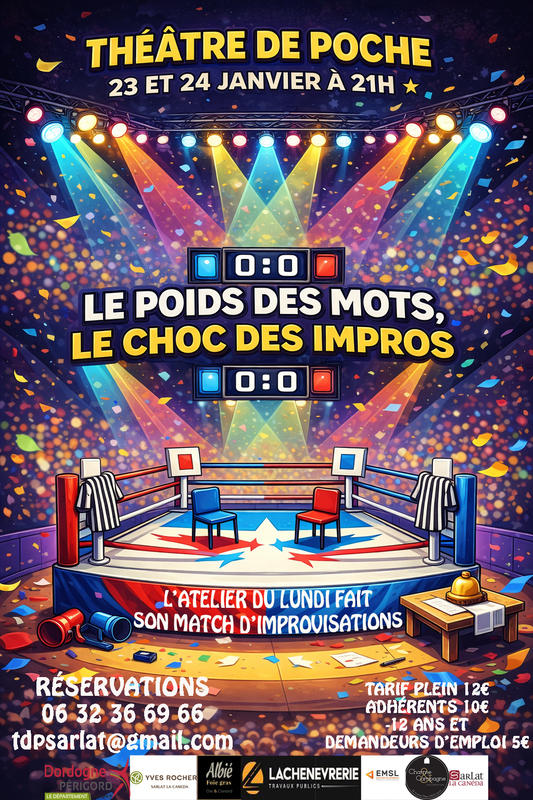 Théâtre de poche : "Le poids des mots, le choc des impros"