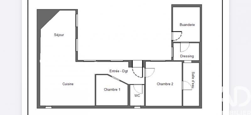 Maison - 62 m² - 3 pièces
