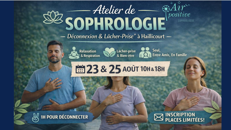 Atelier Sophrologie : Déconnexion &amp; Lâcher-prise à Haillicourt