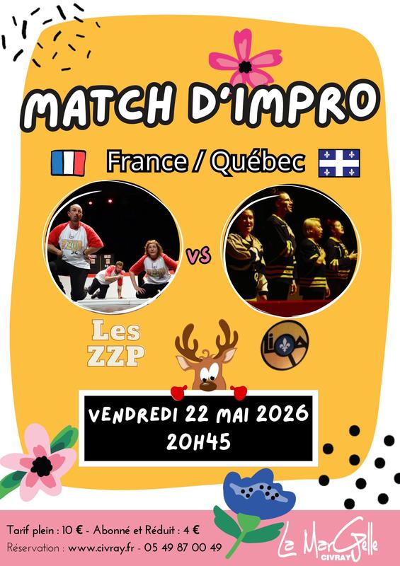 Match d’impro - Zzp (France) vs la Liqa (Québec)
