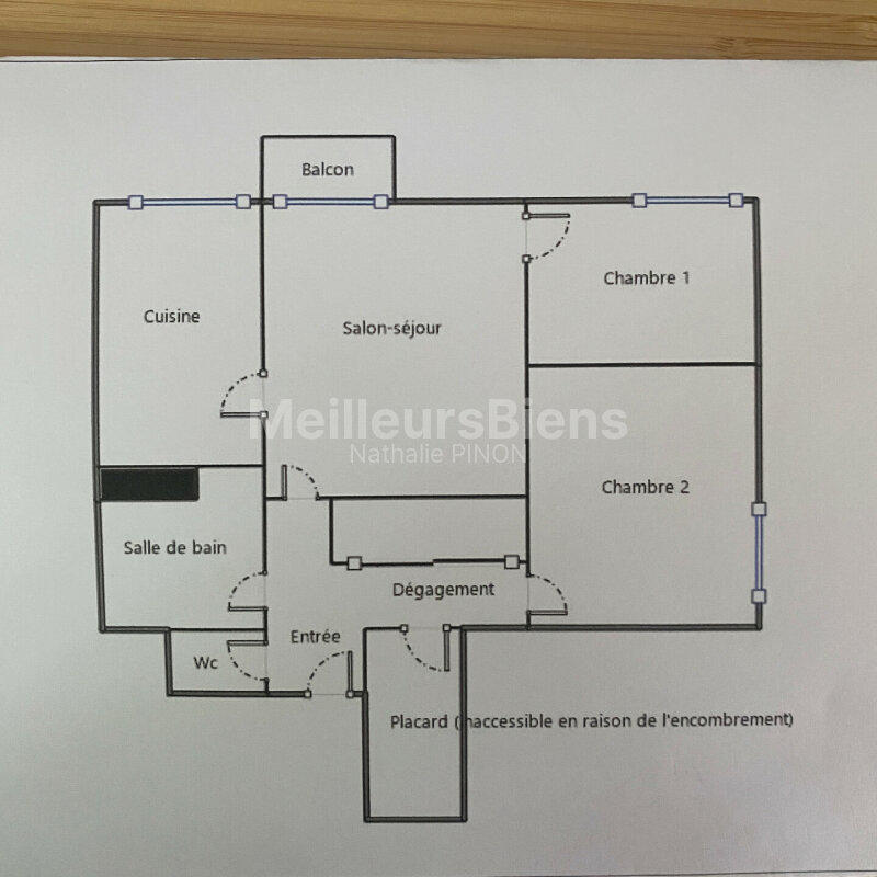 Appartement - 56 m² - 3 pièces