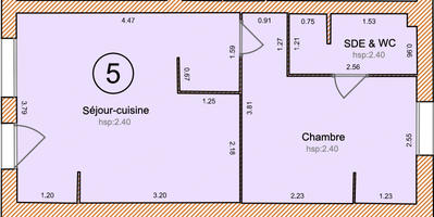 Appartement - 29 m² - 3 pièces