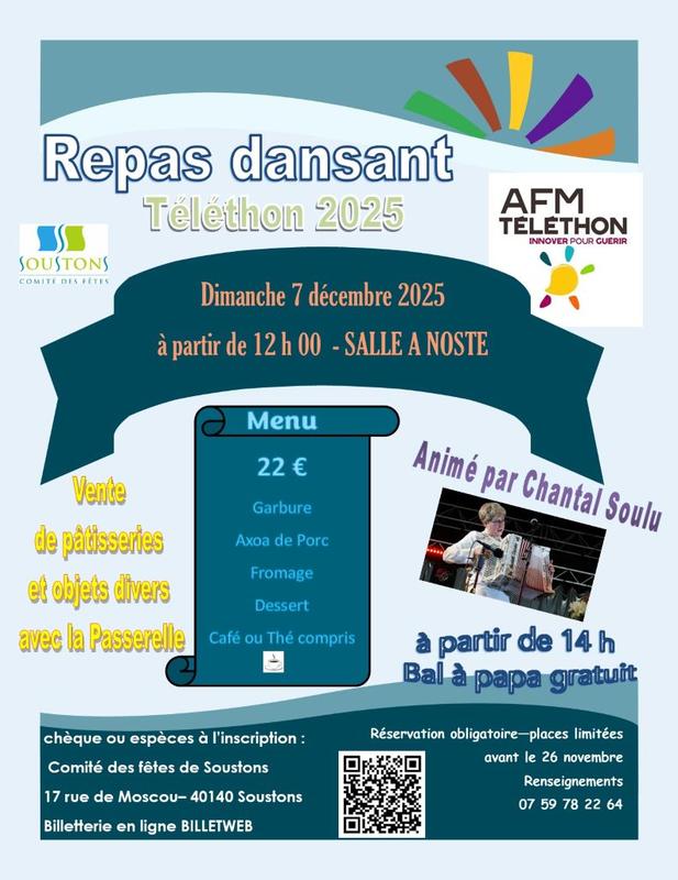 Repas dansant - Téléthon
