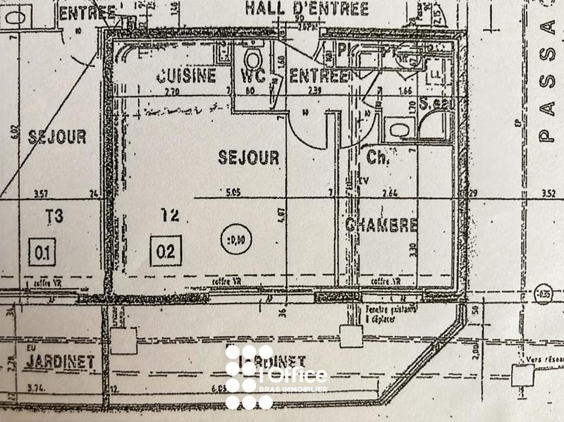 Appartement - 43 m² - 2 pièces