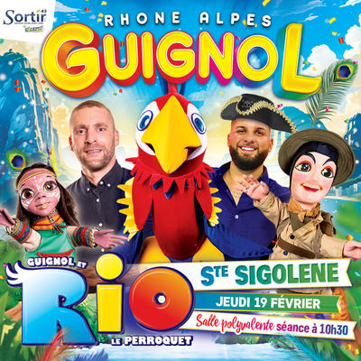 Guignol et Rio le majestueux perroquet
