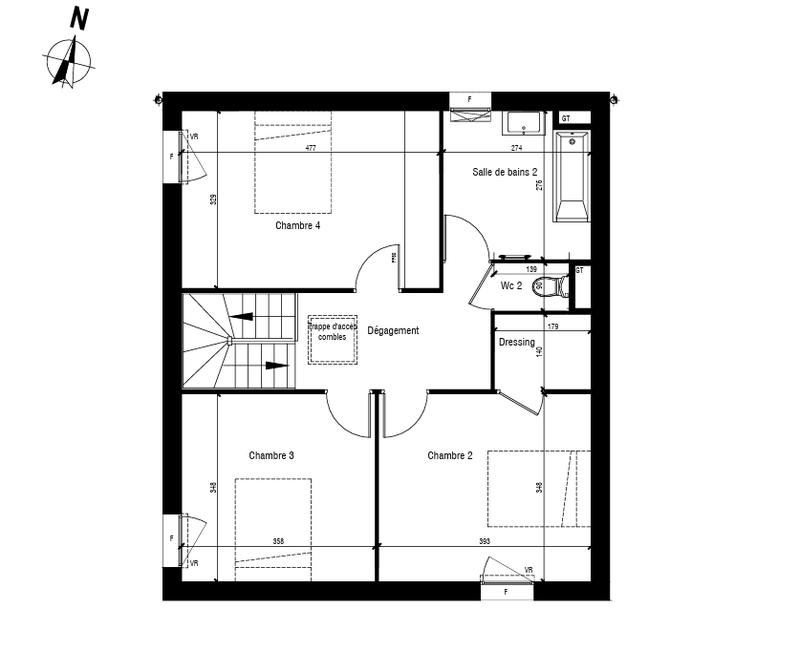 Maison - 120 m² - 4 pièces