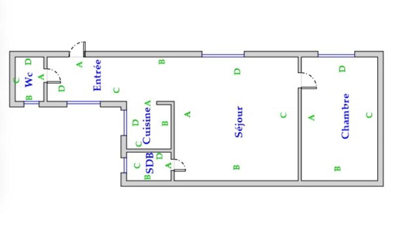 Appartement - 35 m² - 2 pièces